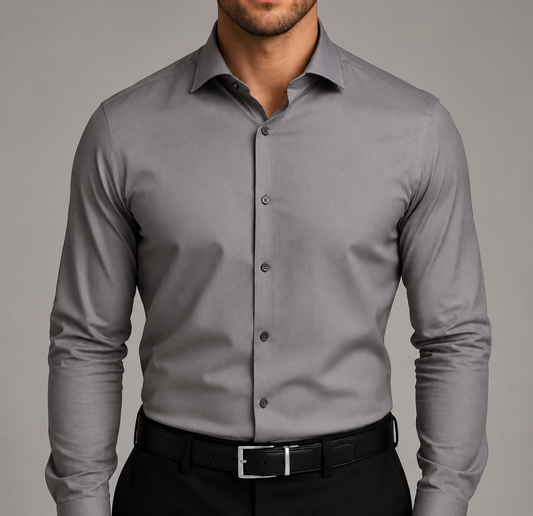 Slim fit dress shirt for men with classic design | Ethan