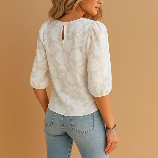 Elegant floral print top for women | Sophie