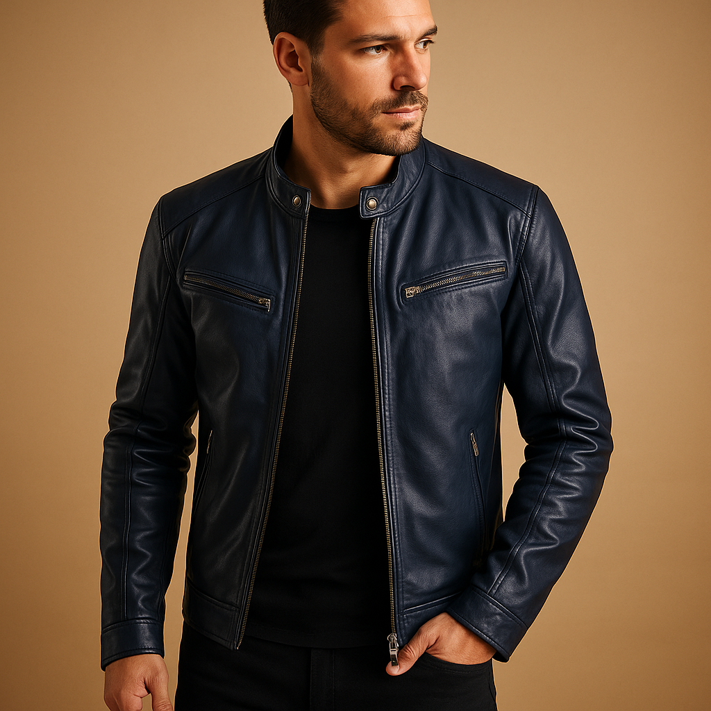 Elegant mid-season jacket for men with timeless design | Dominic
