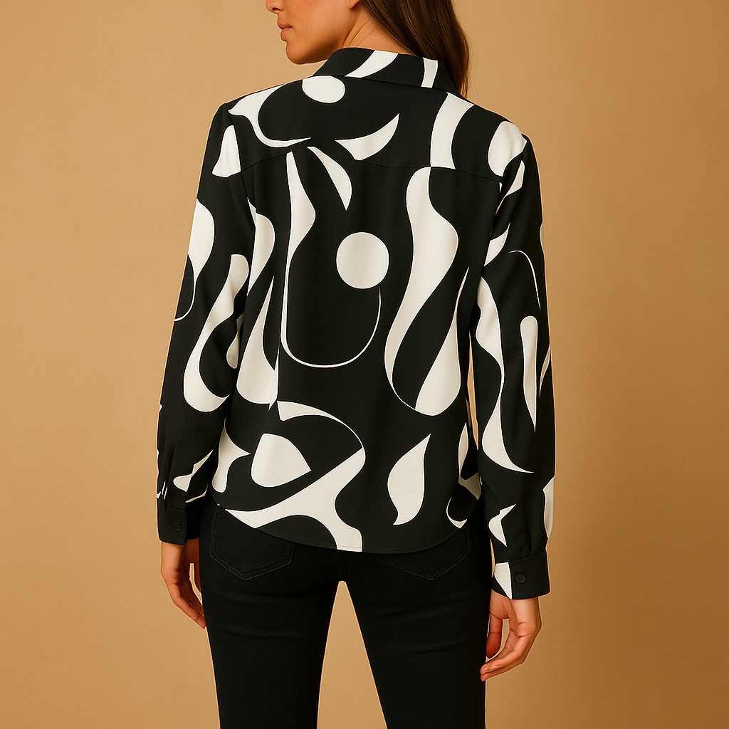 Elegant printed blouse for women | Amelia