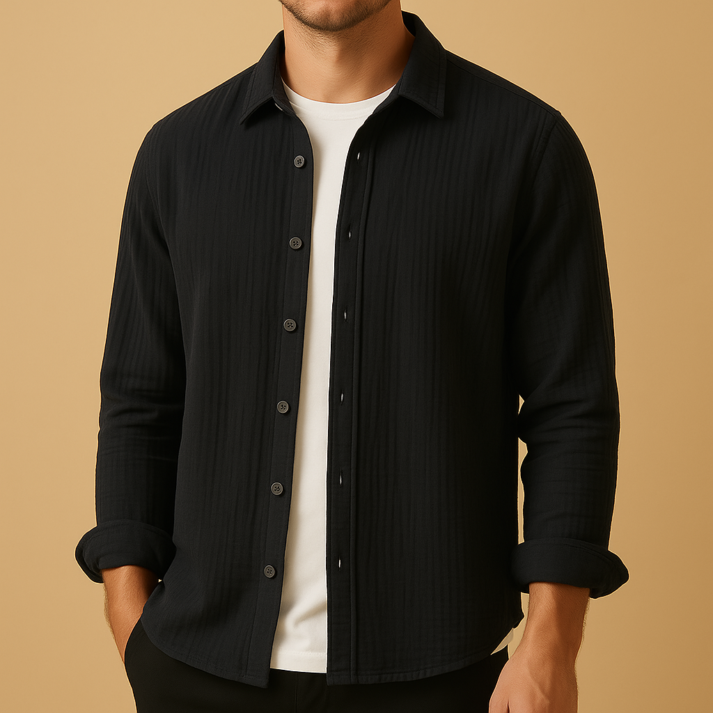 Long sleeve button down shirt for men | Oliver
