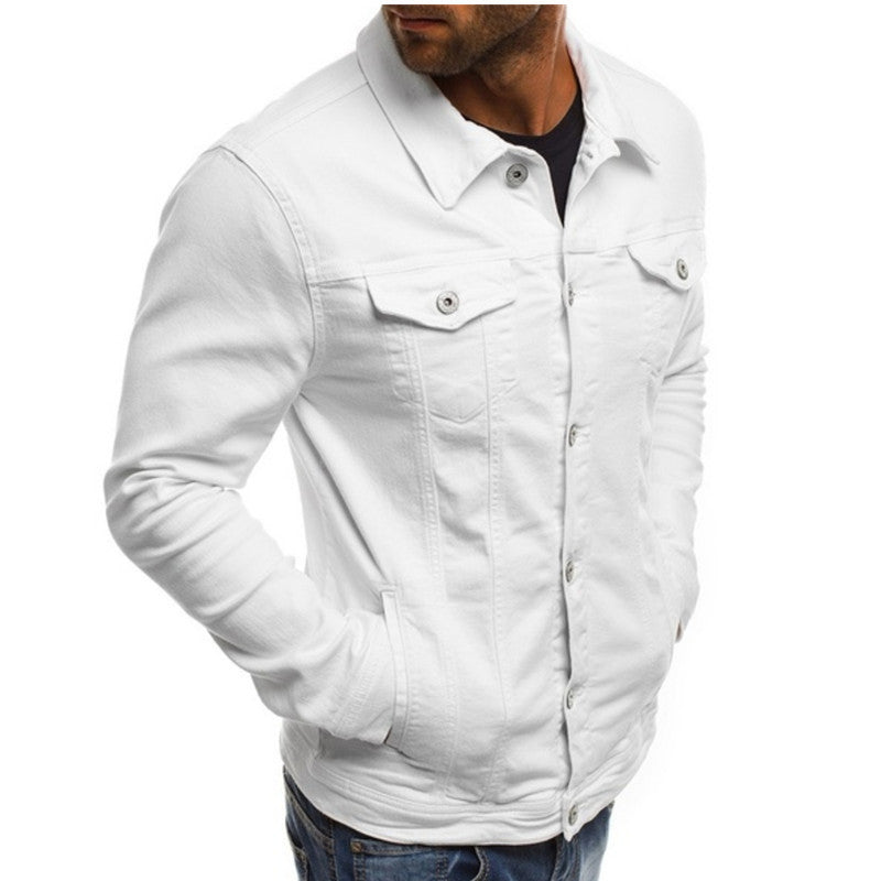 Men's Denim Jacket – Classic Button Front Trucker Jacket