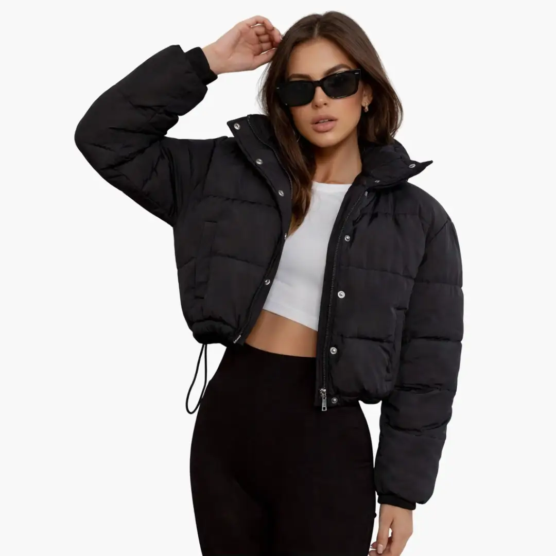 Miles | Jackets for Women – Cropped Puffer with Front Zipper