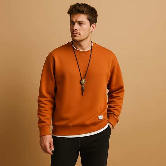 Modern jogging set with sweater and jogger jeans for men | Ethan