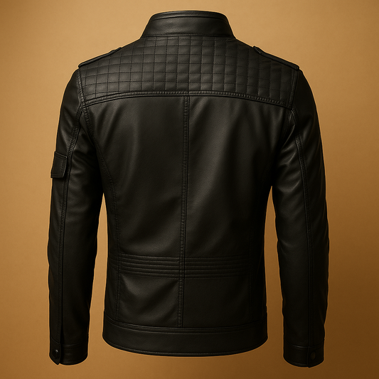 Quilted men’s jacket with stand-up collar | Damian
