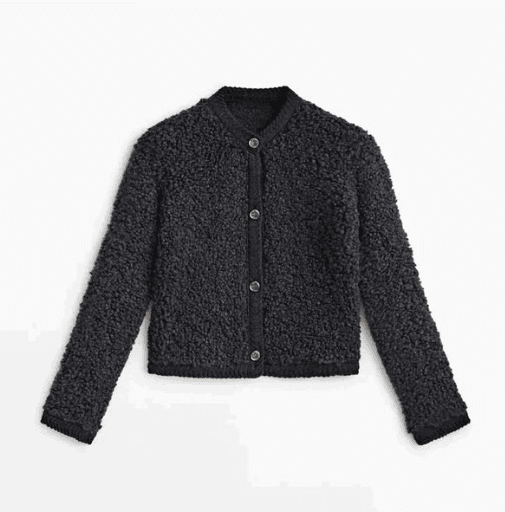 Women's Jacket – Teddy Button Front Overshirt