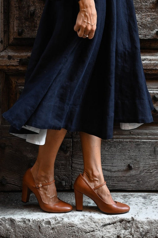 Women's Mary Jane Shoes – Classic Block Heel Pumps