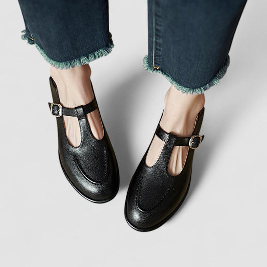 Women's Mary Jane Shoes – Classic T-Bar Buckle Flats