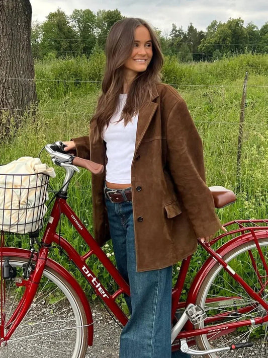 Women's Reversible Jacket – Longline Style & Patch Pockets