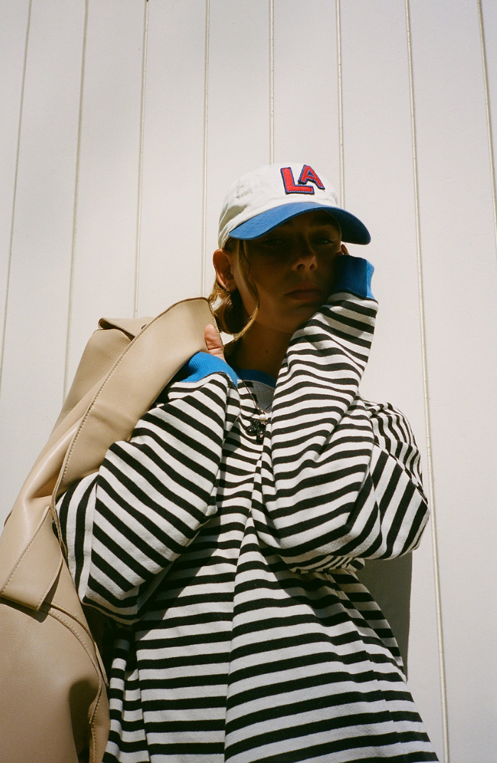 Women's Sweaters – Oversized Striped Sweater