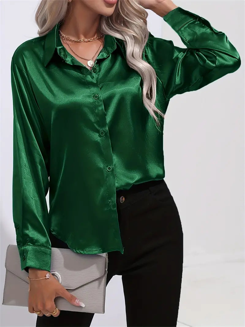 Elegant Satin Blouse for Women