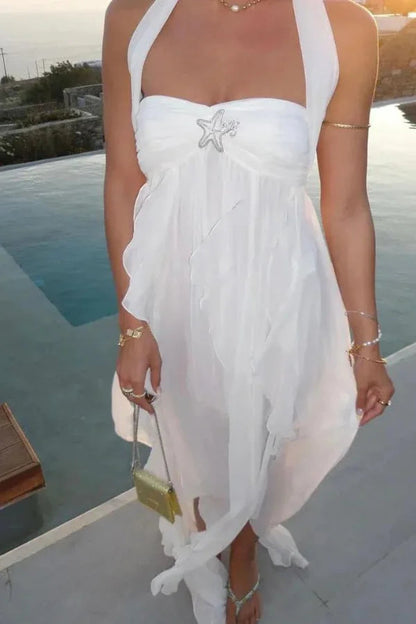 Ariel Summer Night Party Midi Dress