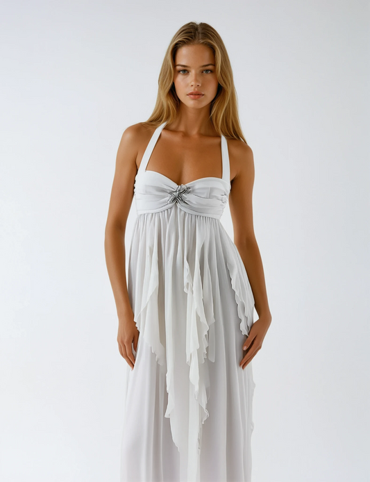 Ariel Summer Night Party Midi Dress