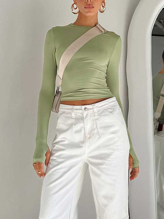 Aria Long Sleeve Stretch Top