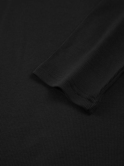 Square Neck Contrast Trim Top
