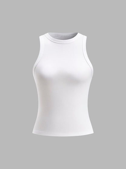 Ribbed Crop Tank Top