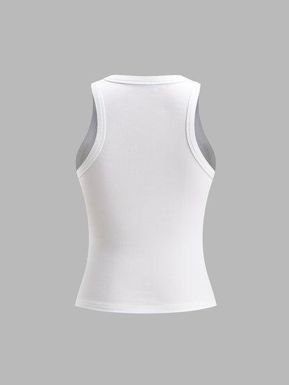 Ribbed Crop Tank Top