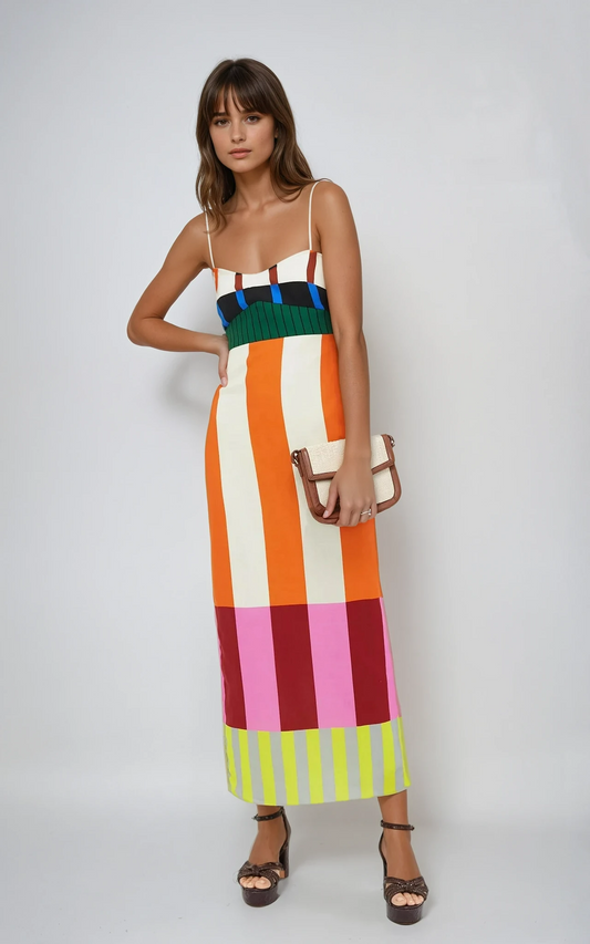 Bengal Multi Paloma Summer Maxi Dress