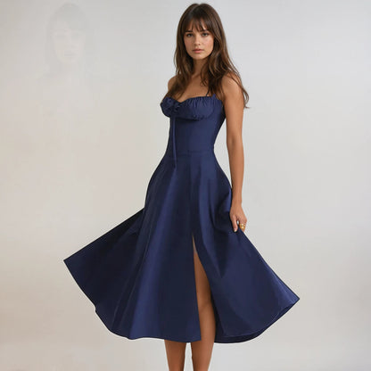 Catherine Corset Cute Party Midi Dress