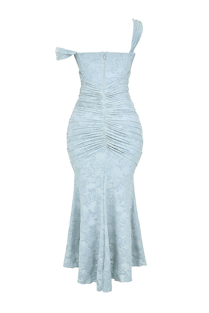 Lace Corset Wedding Guest Maxi Dress