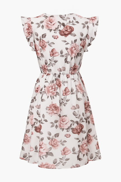 Ruffled chiffon Work midi dress