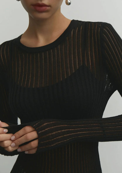 Erika Sheer Wool Top