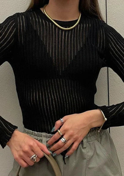 Erika Sheer Wool Top