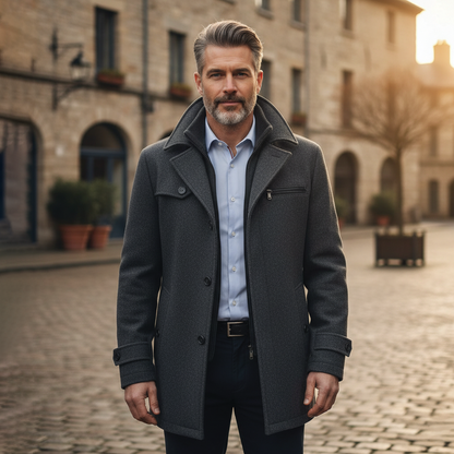 Elijah - Wool Blend Overcoat