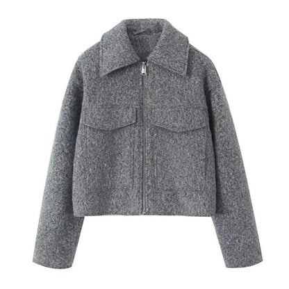 Women's Cropped Boucle Jacket