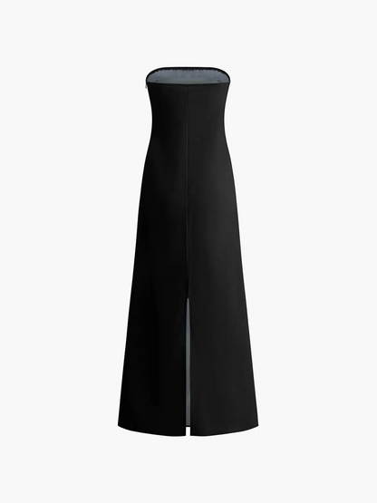 Calla Strapless Printed Summer Party Maxi Dress