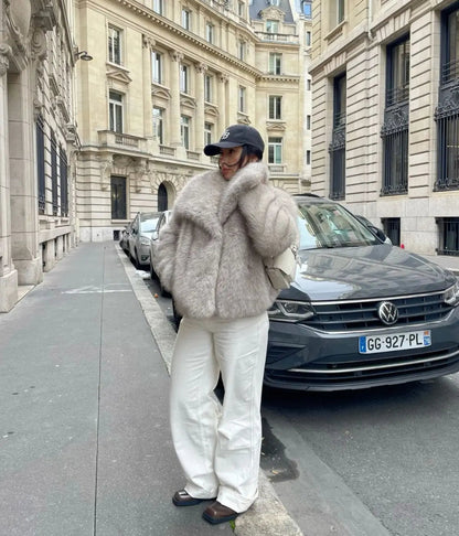 Women's Fluffy Faux Fur Jacket