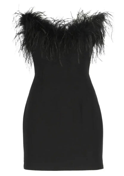 Black Elegant Party Mini Dress