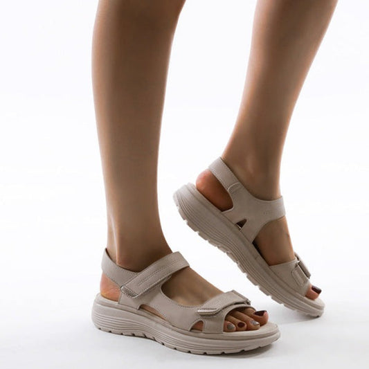 Zara - Platform Velcro Sandals