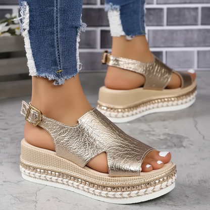 Sandra - Platform Slingback Sandals