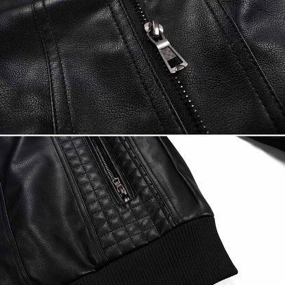 Parker - Vegan Leather Hooded Jacket