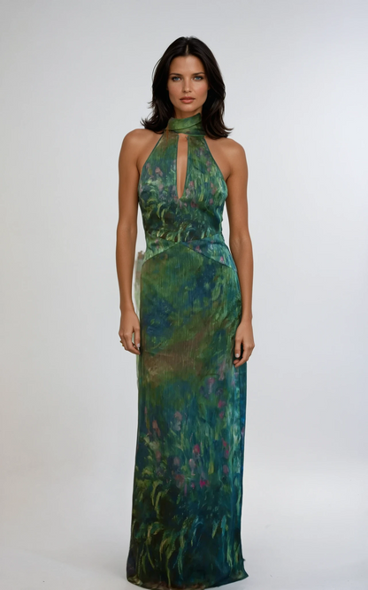 Monet Inspired Party Maxi Dress
