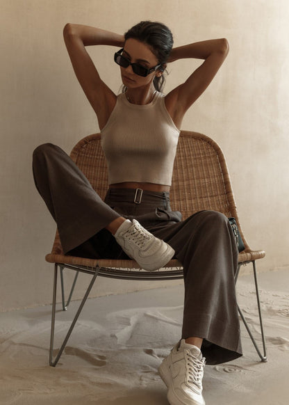 Sculpted Ease Ribbed Tank Top