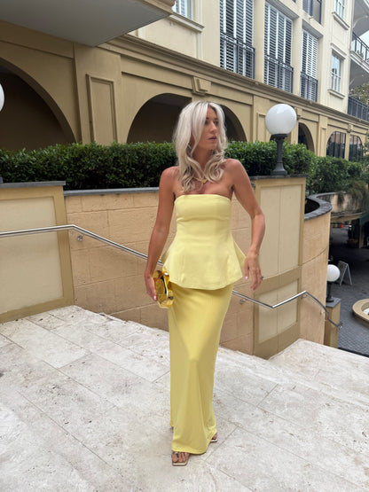 Elliana Strapless Wedding Guest Maxi Dress