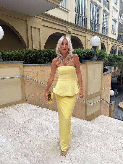 Elliana Strapless Wedding Guest Maxi Dress