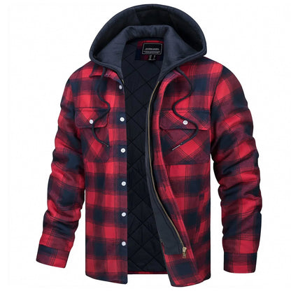Parker - Checked Hooded Jacket