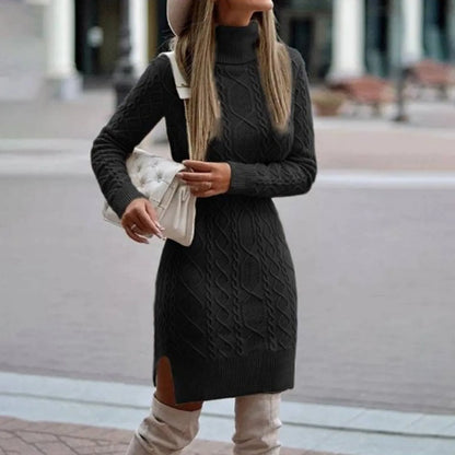 Women's A-Line Holiday Knit Sweater Dress