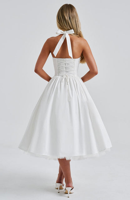 Elegant Esplendor Wedding Geust Midi Dress