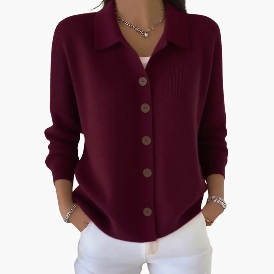 Alexa | Cardigan Sweater – Women's Textured Button Front Knit