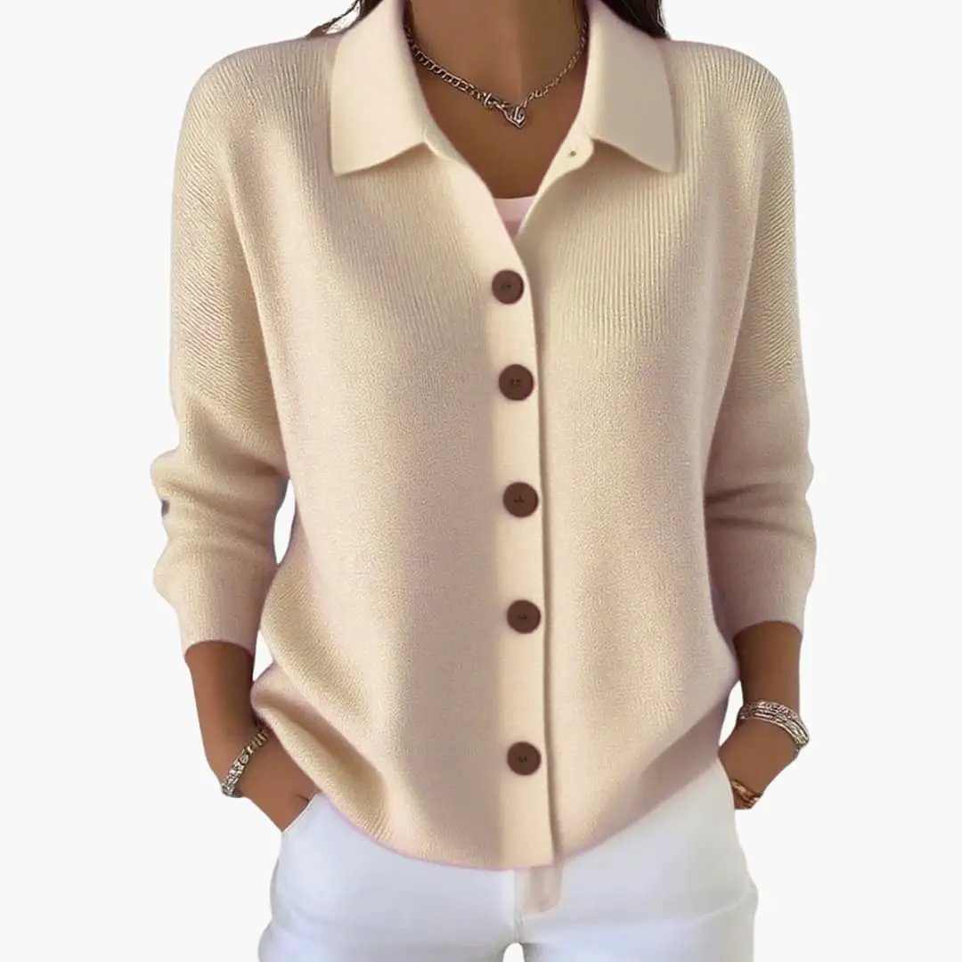 Alexa | Cardigan Sweater – Women's Textured Button Front Knit