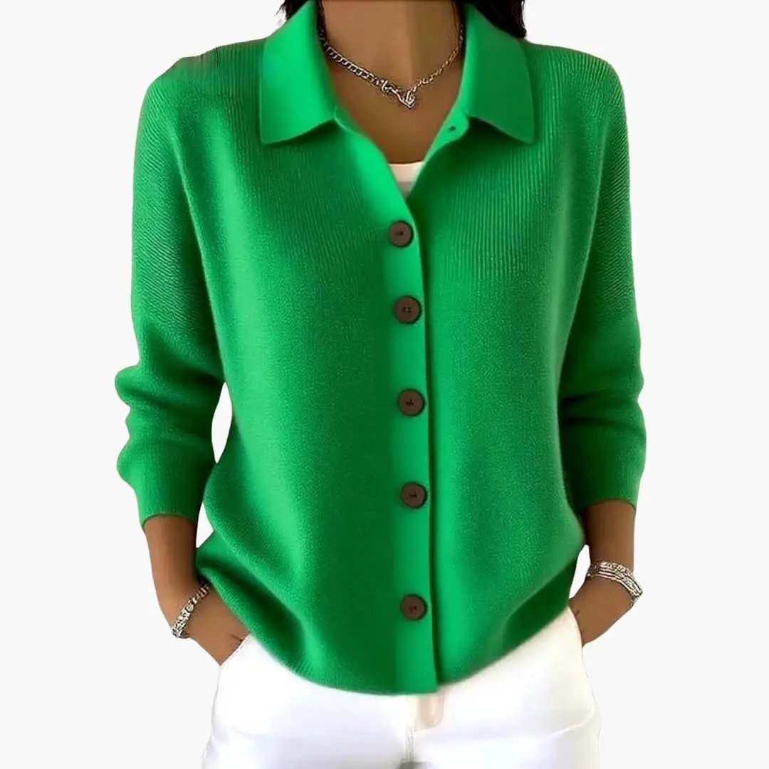 Alexa | Cardigan Sweater – Women's Textured Button Front Knit
