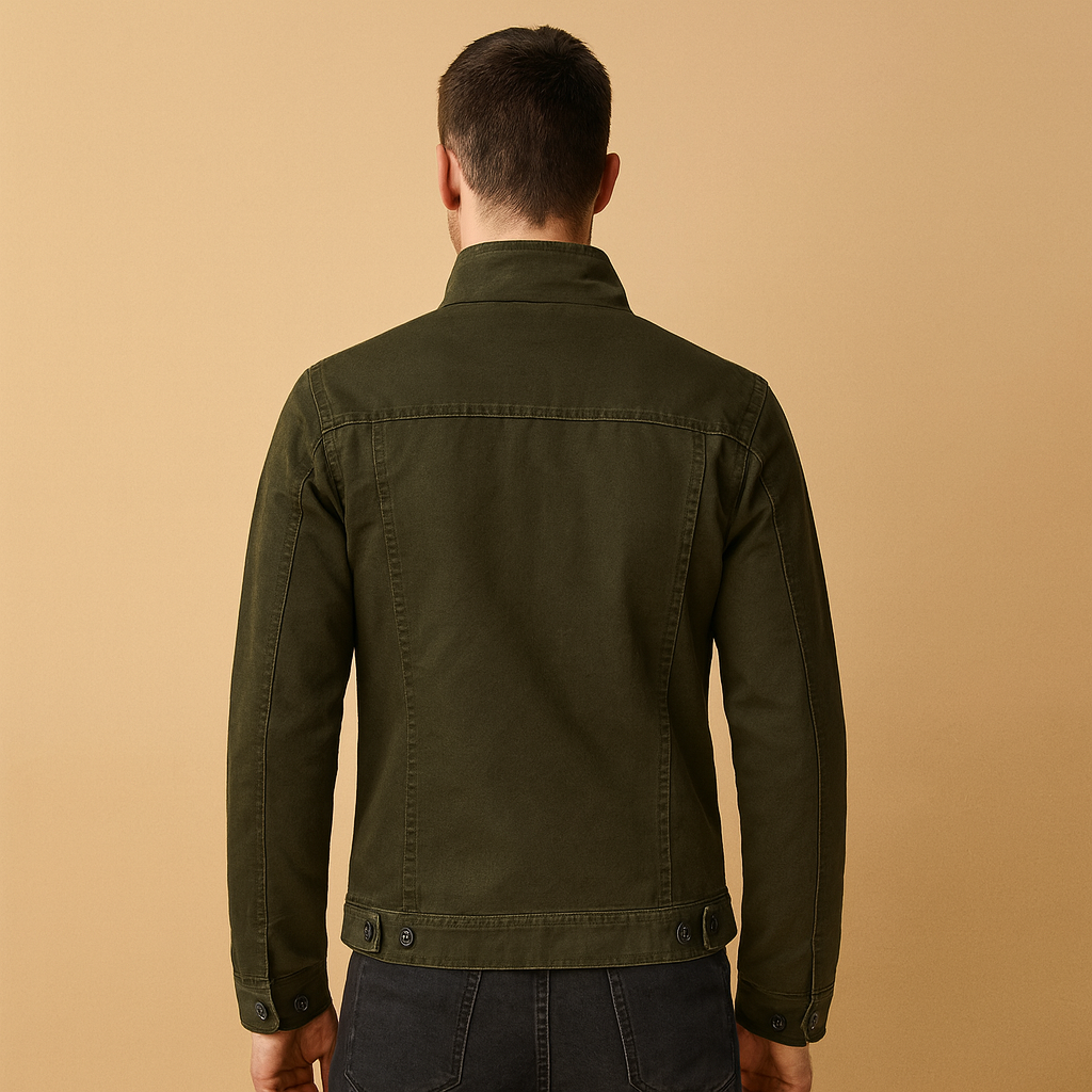 Biker jacket with long sleeves for men | Carter
