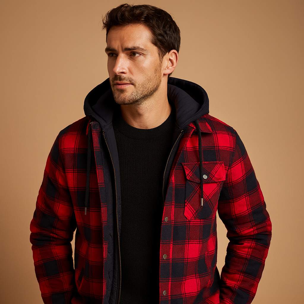 Bomber jacket with hood for men | Logan