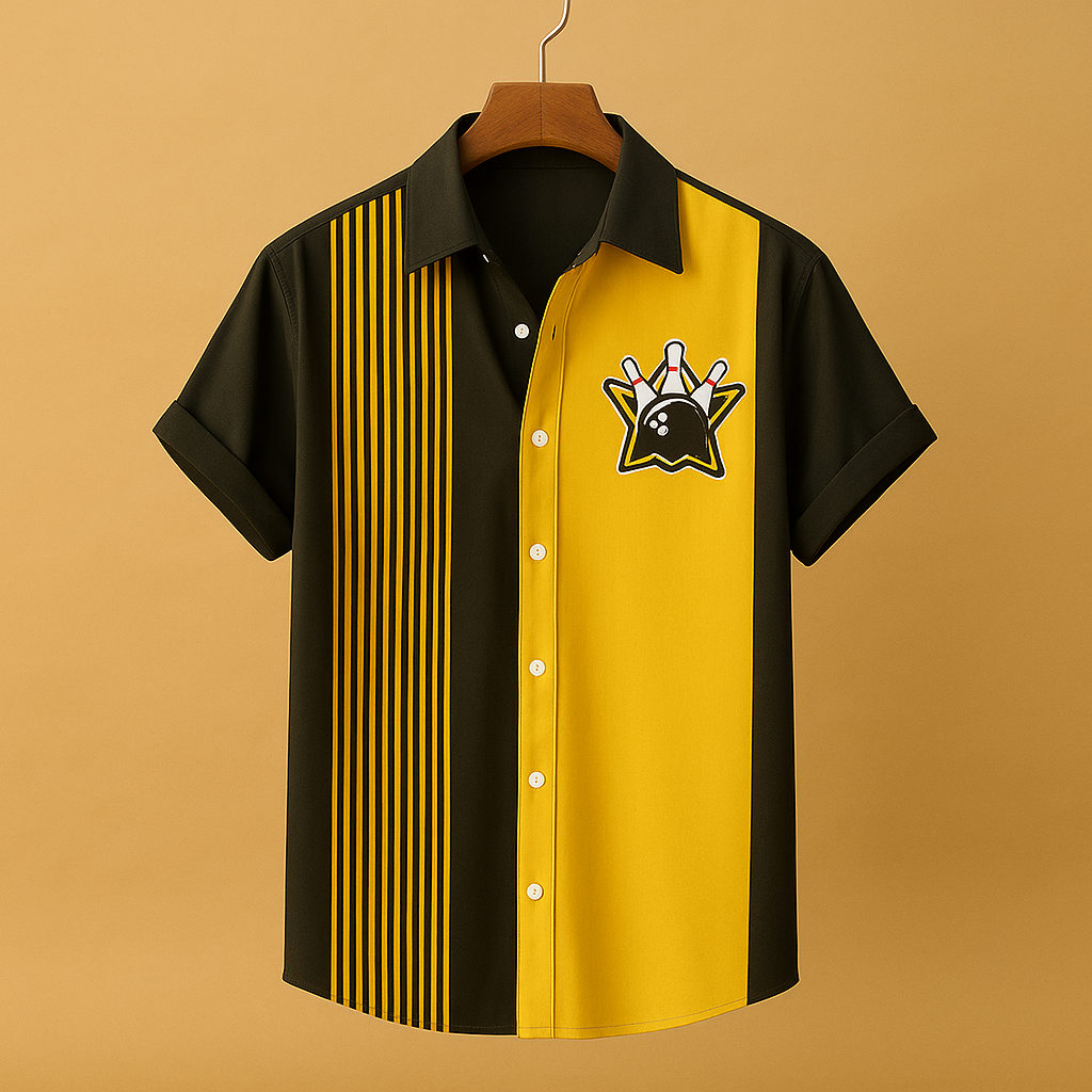Bowling print polo shirt for men | Lucas