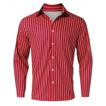 Luke - Striped Button-Up Shirt