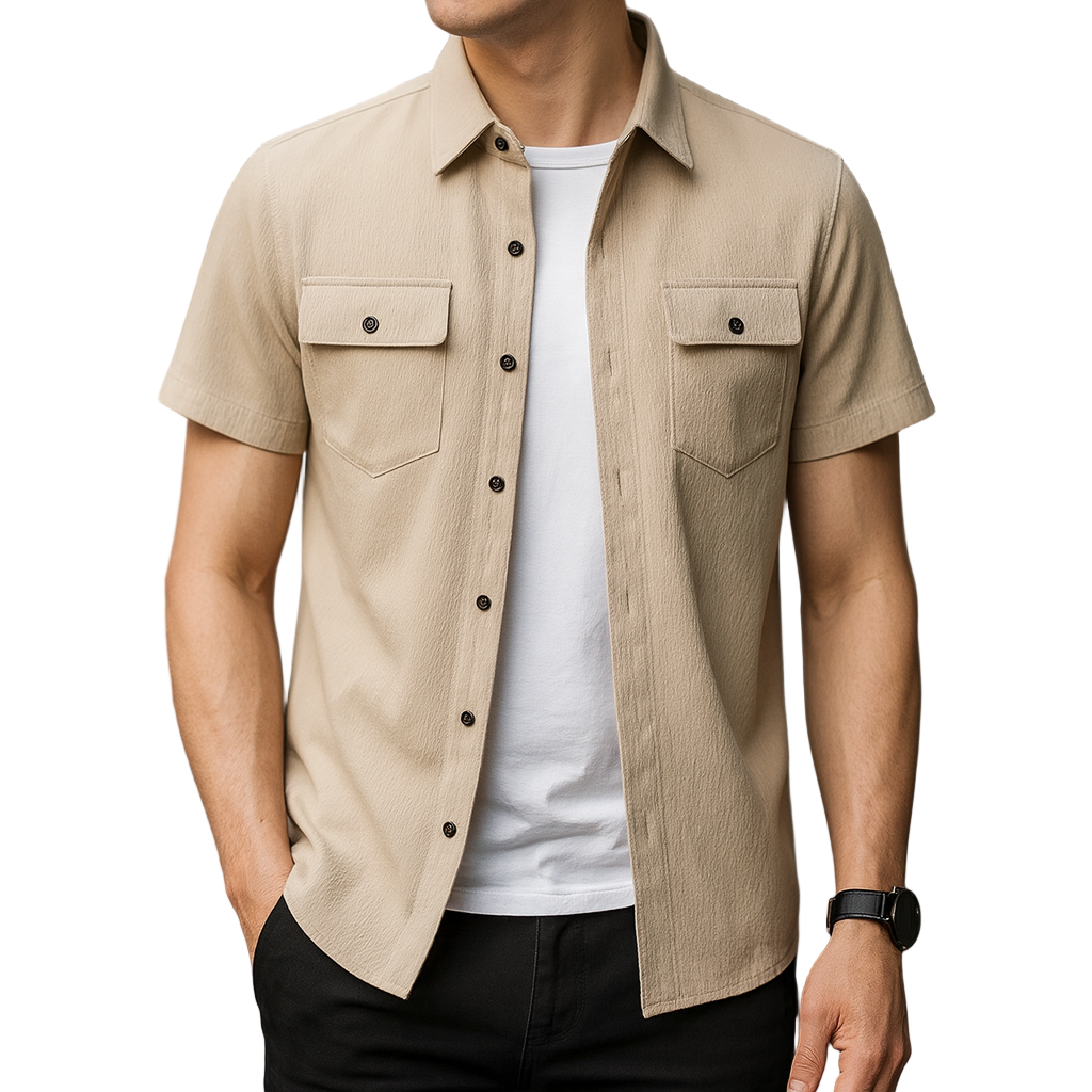 Greyson Textured Button-Up